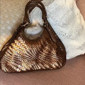 NWOT Cole Haan Brown Woven Women's Bag